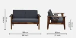 Kervano Modern Fabric Sofa with Refined Wooden Frame - Image 2