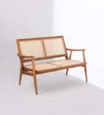 Lorvian Solid Wood Sofa with Soft Upholstered Cushions - Image 3