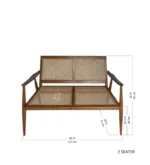 Lorvian Solid Wood Sofa with Soft Upholstered Cushions - Image 5