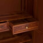 Marlow Sheesham Wood Wardrobe with Spacious Storage Design - Image 2