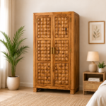 Marlow Sheesham Wood Wardrobe with Spacious Storage Design