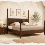 Marvello Solid Wood King Size Bed With Elegant Wooden Headboard