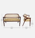 Mervano Contemporary Lounge Sofa with Comfortable Fabric Seating - Image 5