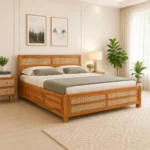 Modern Sheesham Wood Storage Bed