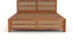 Modern Sheesham Wood Storage Bed - Image 7