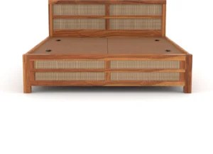 Modern Sheesham Wood Storage Bed - Image 7