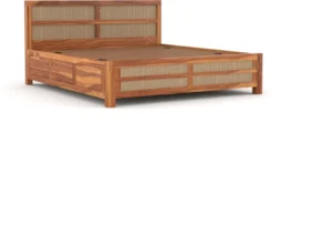 Modern Sheesham Wood Storage Bed - Image 8