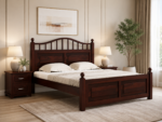 Norelia Sheesham Wood King Size Bed In Classic Wood Finish