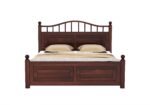 Norelia Sheesham Wood King Size Bed In Classic Wood Finish - Image 3