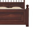 Norelia Sheesham Wood King Size Bed In Classic Wood Finish - Image 6