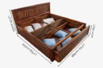 Norvella Solid Wood King Size Bed With Hydraulic Storage - Image 3