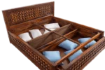 Norvella Solid Wood King Size Bed With Hydraulic Storage - Image 7