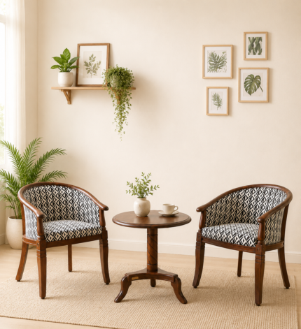 Oakmere Elegant Contemporary Wooden Coffee Table Set
