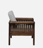 Orrin Sheesham Wood Lounge Sofa in Elegant Walnut Finish - Image 4