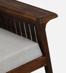 Orrin Sheesham Wood Lounge Sofa in Elegant Walnut Finish - Image 6