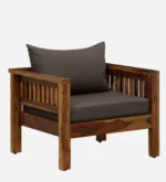 Orvella Solid Wood Lounge Sofa with Elegant Upholstered Seating - Image 2