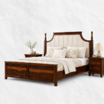 Rovelyn Solid Wood King Size Bed With Contemporary Design