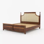 Rovelyn Solid Wood King Size Bed With Contemporary Design - Image 3