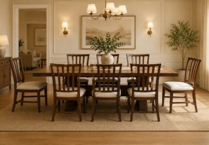 Solid Wooden Dining Set