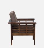 Varello Solid Wood 1 Seater Lounge Sofa with Fabric Seating - Image 6