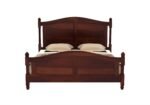Varello Solid Wood Queen Size Bed With Refined Wooden Details - Image 2