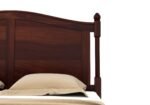 Varello Solid Wood Queen Size Bed With Refined Wooden Details - Image 4