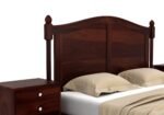 Varello Solid Wood Queen Size Bed With Refined Wooden Details - Image 5