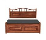 Velmire Sheesham Wood King Size Bed With Ample Storage - Image 2