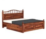 Velmire Sheesham Wood King Size Bed With Ample Storage - Image 3