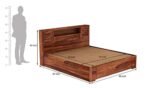 Viremont Solid Wood King Size Bed With Spacious Storage - Image 2