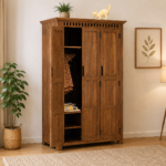 Willowen Sheesham Wood Wardrobe with Refined Storage Space