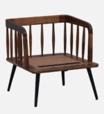 Zayven Solid Wood Accent Chair with Soft Cushioned Seating - Image 2