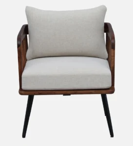 Zayven Solid Wood Accent Chair with Soft Cushioned Seating - Image 5
