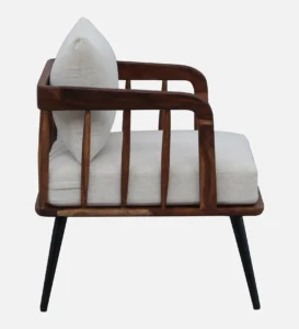 Zayven Solid Wood Accent Chair with Soft Cushioned Seating - Image 8