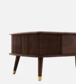 Aanya Solid Sheesham Wood Natural Finish Living Room Coffee Table - Image 5