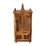 Aaradhya Solid Sheesham Wood Traditional Home Temple with Drawer Storage - Image 3
