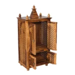 Aaradhya Solid Sheesham Wood Traditional Home Temple with Drawer Storage - Image 6