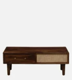 Aarav Solid Sheesham Wood Modern Living Room Coffee Table - Image 3