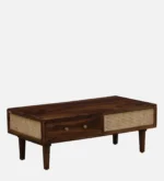 Aarav Solid Sheesham Wood Modern Living Room Coffee Table - Image 6