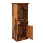 Aaravya Solid Sheesham Wood Designer Wooden Pooja Mandir for Home - Image 4