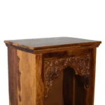 Aaravya Solid Sheesham Wood Designer Wooden Pooja Mandir for Home - Image 6