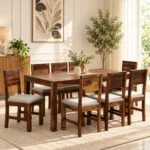Aarika Solid Sheesham Wood 8 Seater Dining Table Set
