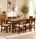 Aarika Solid Sheesham Wood 8 Seater Dining Table Set