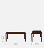 Aarika Solid Sheesham Wood 8 Seater Dining Table Set - Image 2