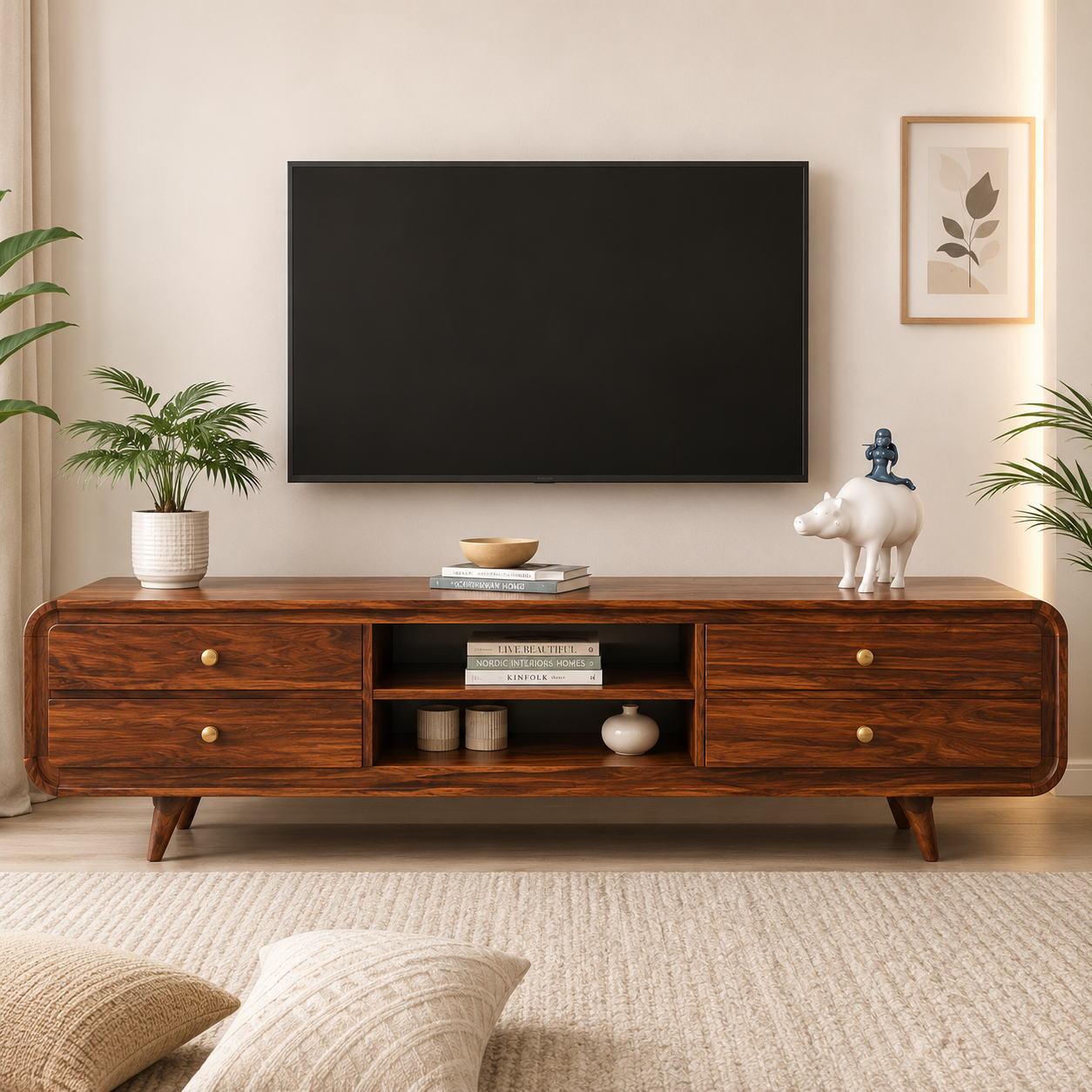 Aevorix Premium Entertainment Display Cabinet (1) Aevorix Premium Entertainment Display Cabinet - Image 1