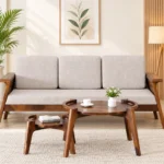 Alora Solid Sheesham Wood Modern Nesting Coffee Table Set