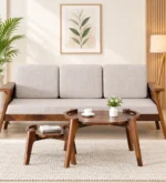Alora Solid Sheesham Wood Modern Nesting Coffee Table Set