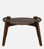 Alora Solid Sheesham Wood Modern Nesting Coffee Table Set - Image 3