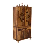 Anant Solid Sheesham Wood Modern Wooden Mandir for Home and Pooja Room - Image 4