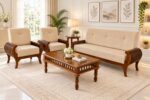 Arden Premium Handcrafted Solid Sheesham Wood Designer Sofa Set